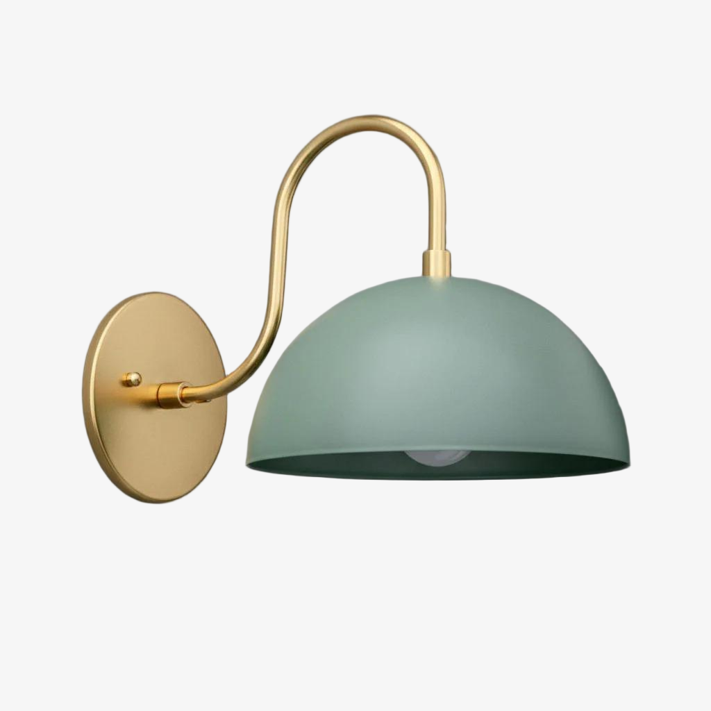 Disc Wall Sconce Metal Modern Vintage Hallway