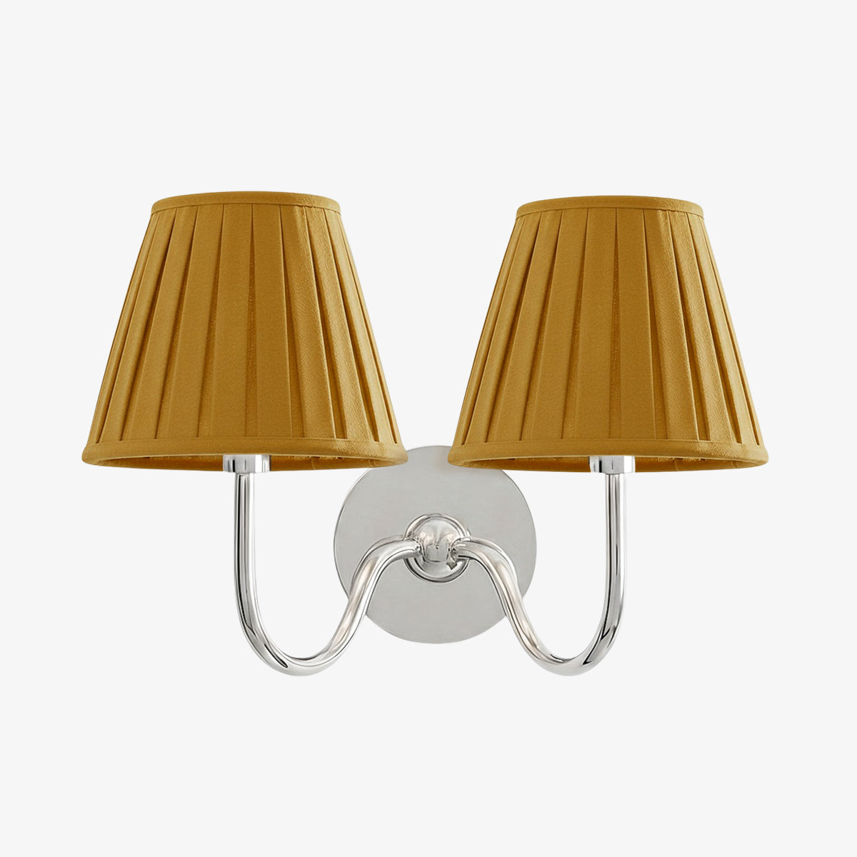 Grace Brass Linen Wall Lamp