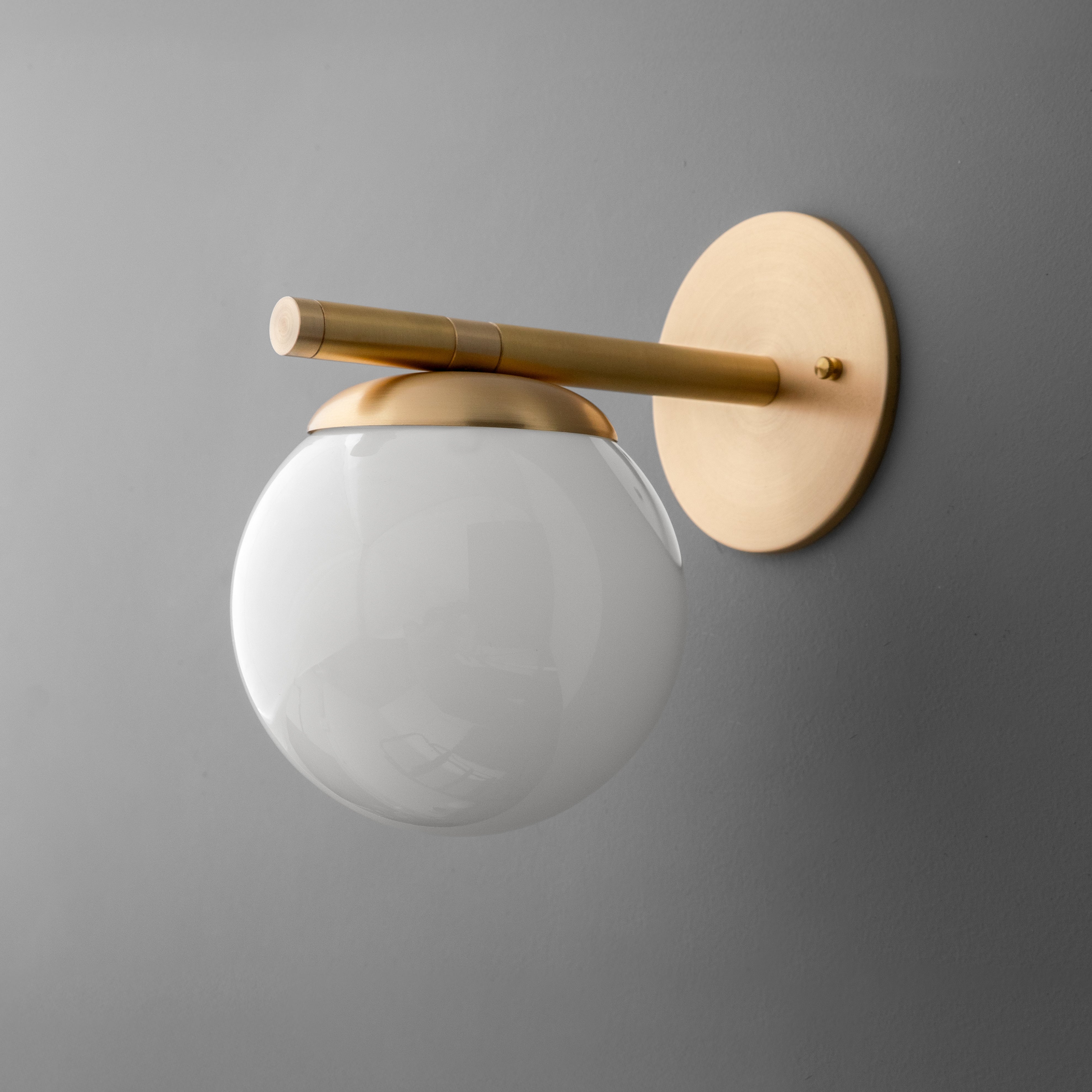 Pearl Glass Wall Sconce Modern Hallway