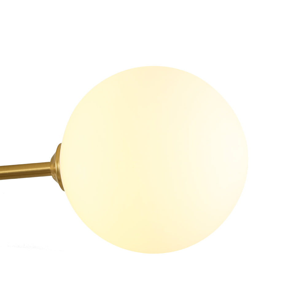 Xenuvyt Frosted Globe Linear Sputnik Glass Semi Flush Mount Ceiling Light