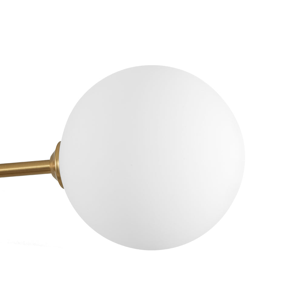 Xenuvyt Frosted Globe Linear Sputnik Glass Semi Flush Mount Ceiling Light