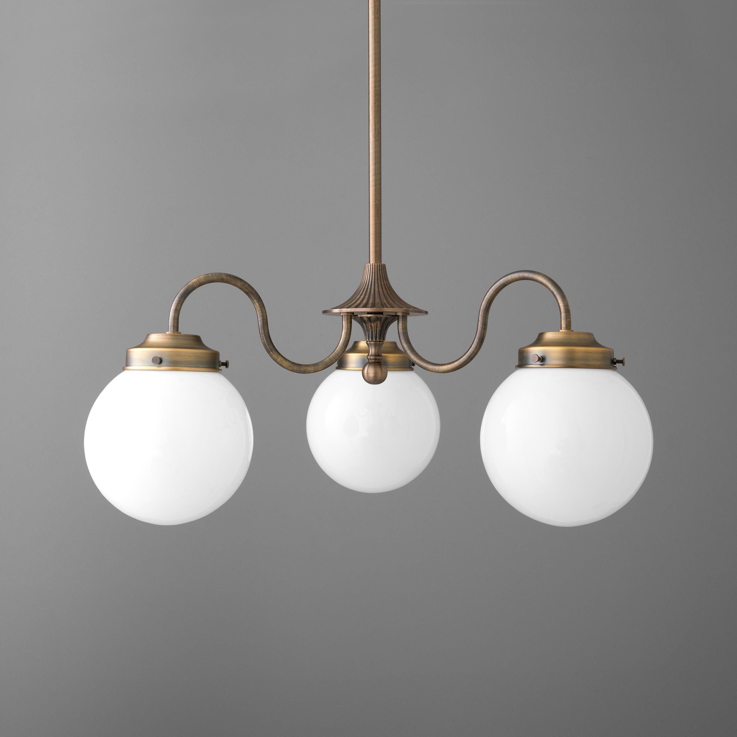 Pearl 3-Light Glass  Chandelier