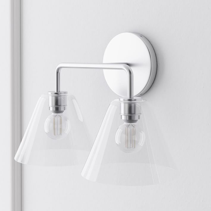 Cone Wall Sconce Milk Glass Living Room