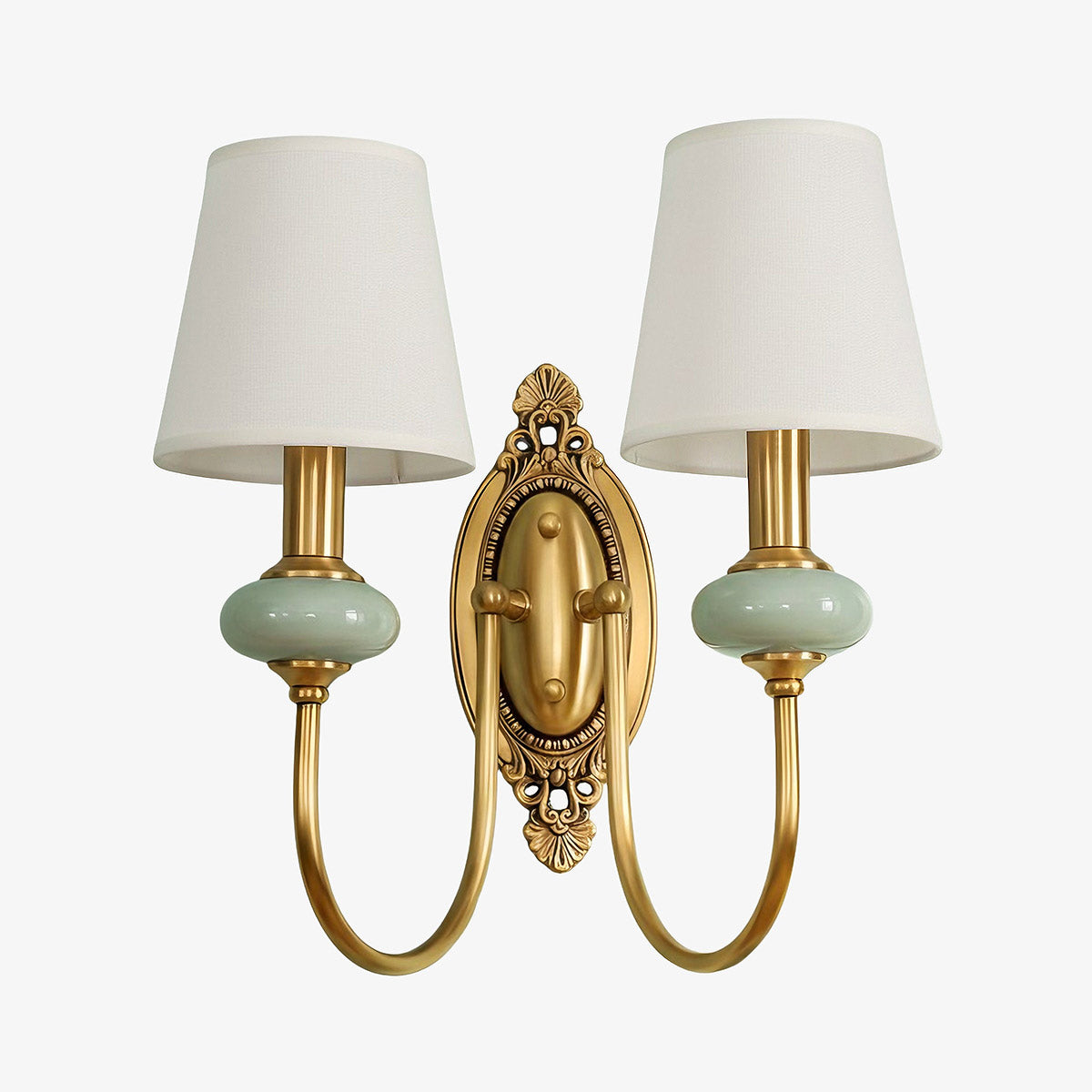 Lodge Wall Lamp Ceramic&Fabric&Metal