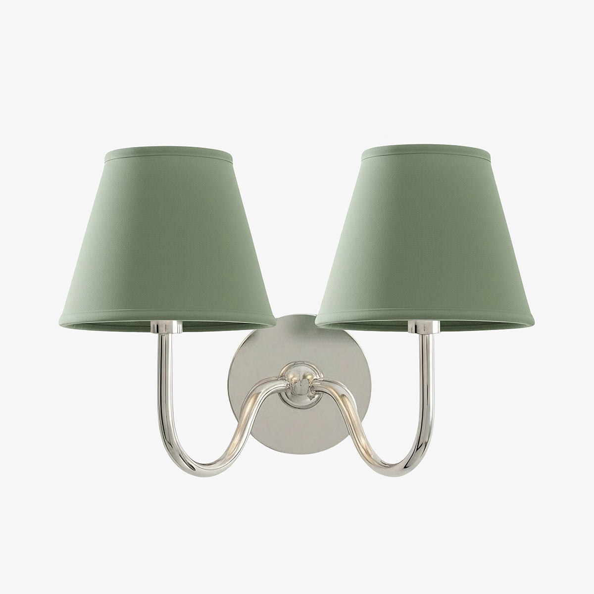 Grace Brass Linen Wall Lamp