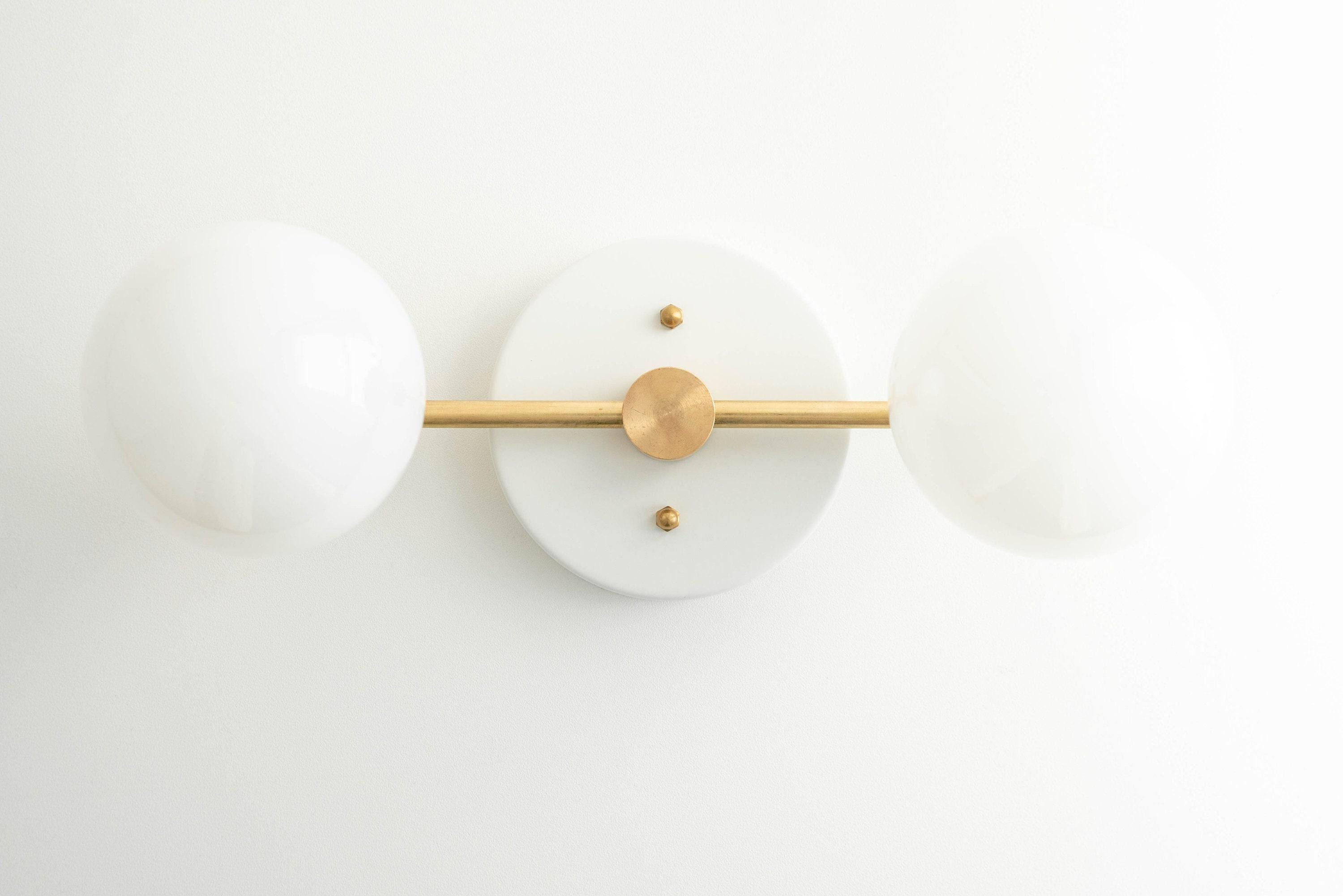 Pearl  Modern Brass Wall Sconce for Bathroom