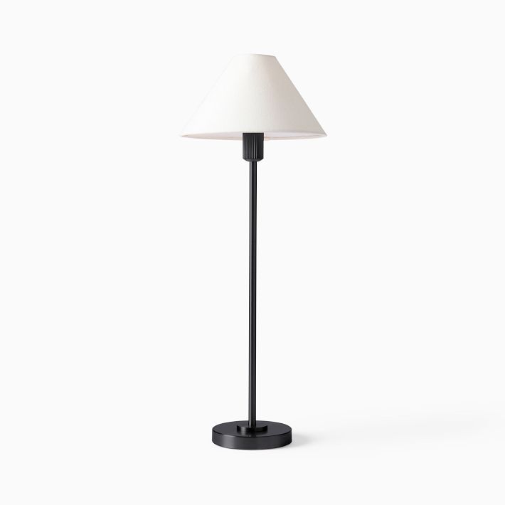 Vector Metal Linen Shade Floor Lamp
