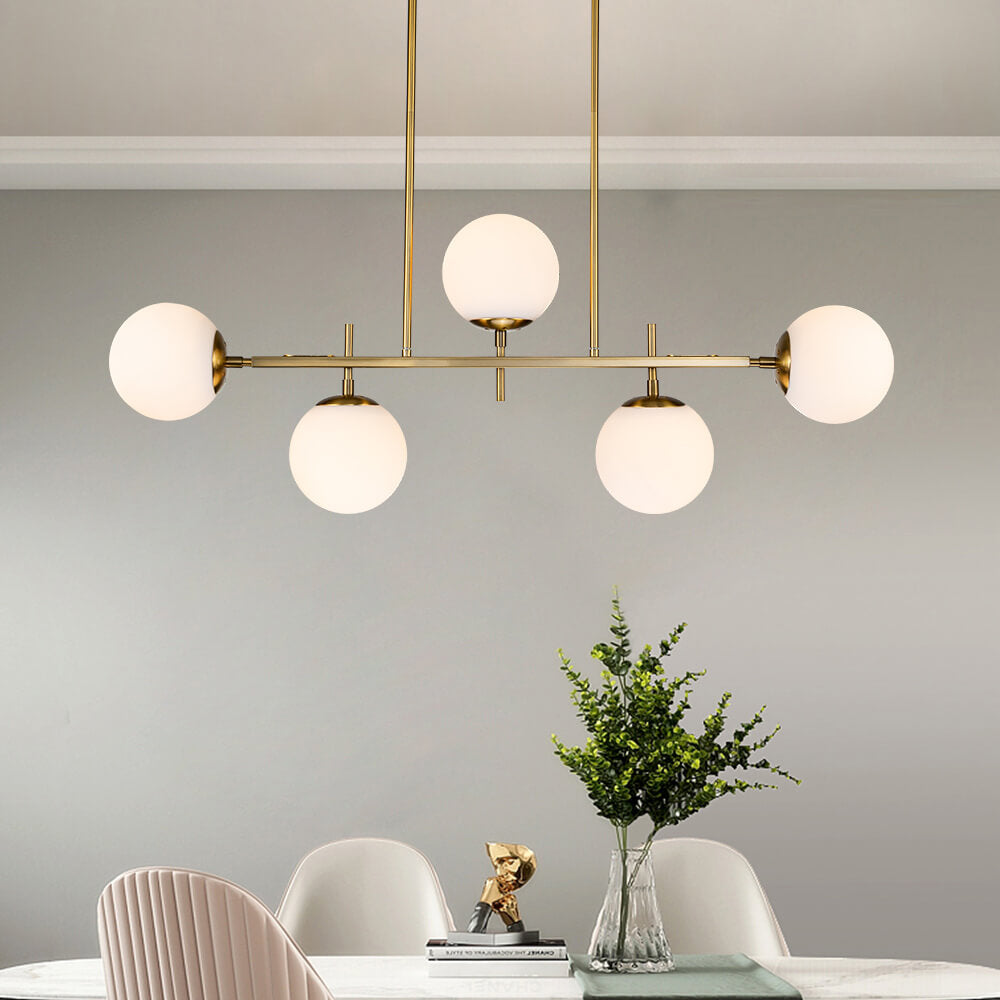 Alvno Linear Glass Chandelier