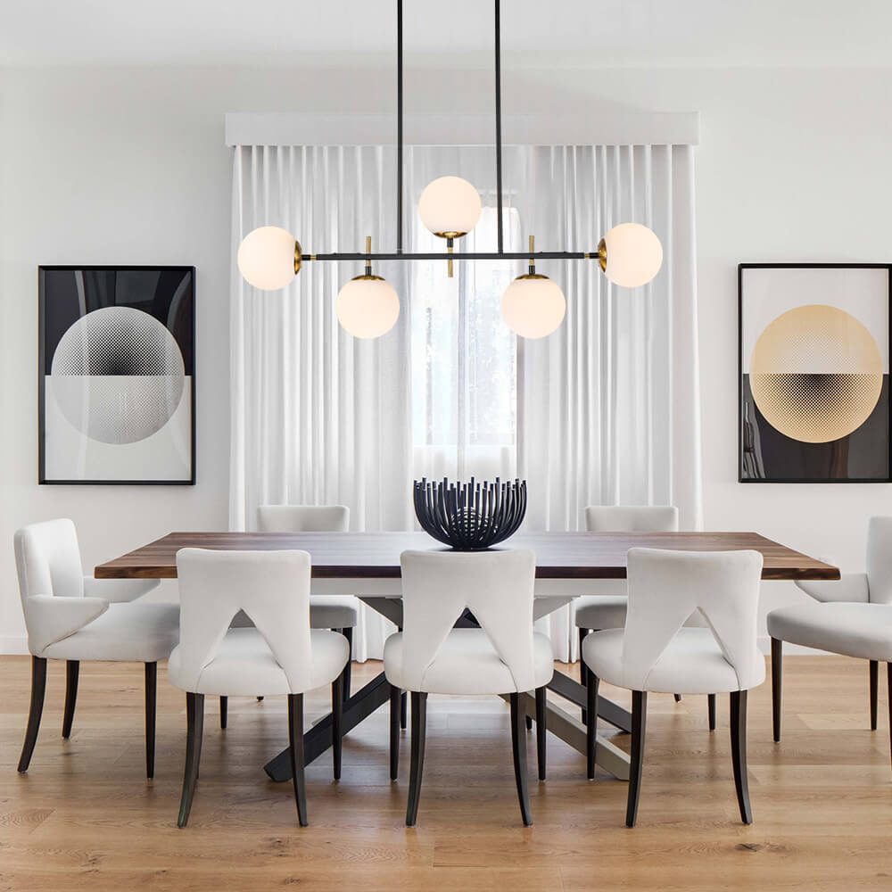 Alvno Linear Glass Chandelier