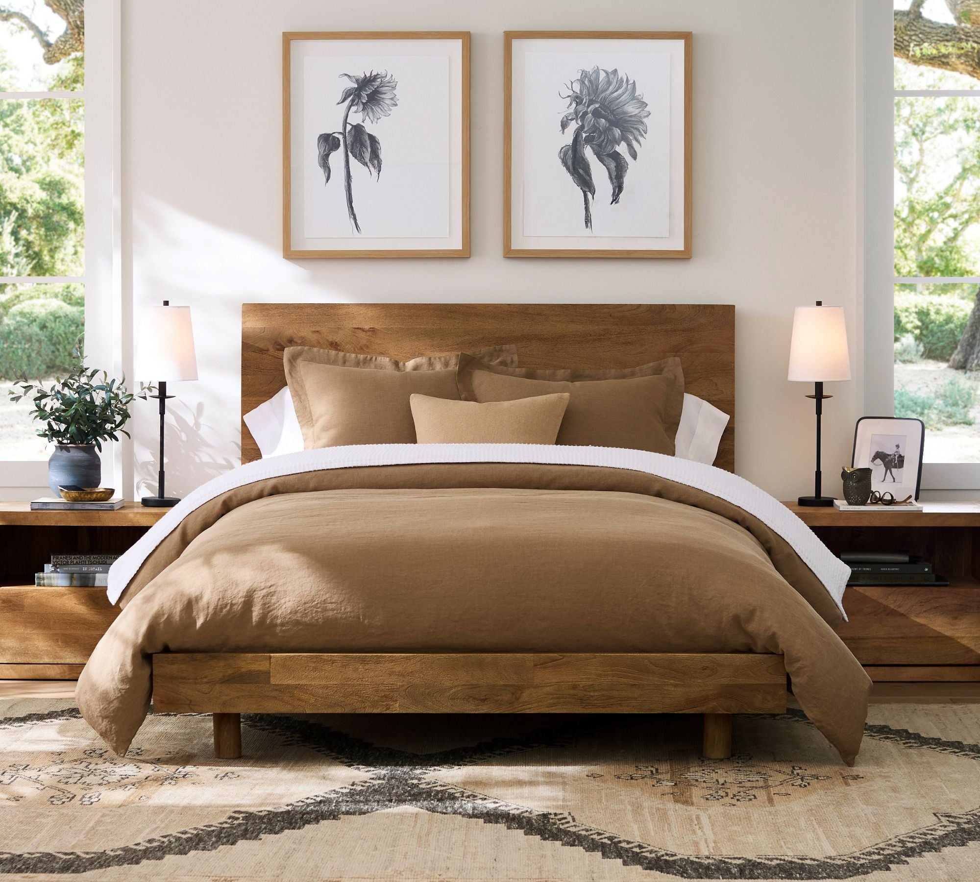 Lodge Modern Iron Linen Table Lamp  Bedroom