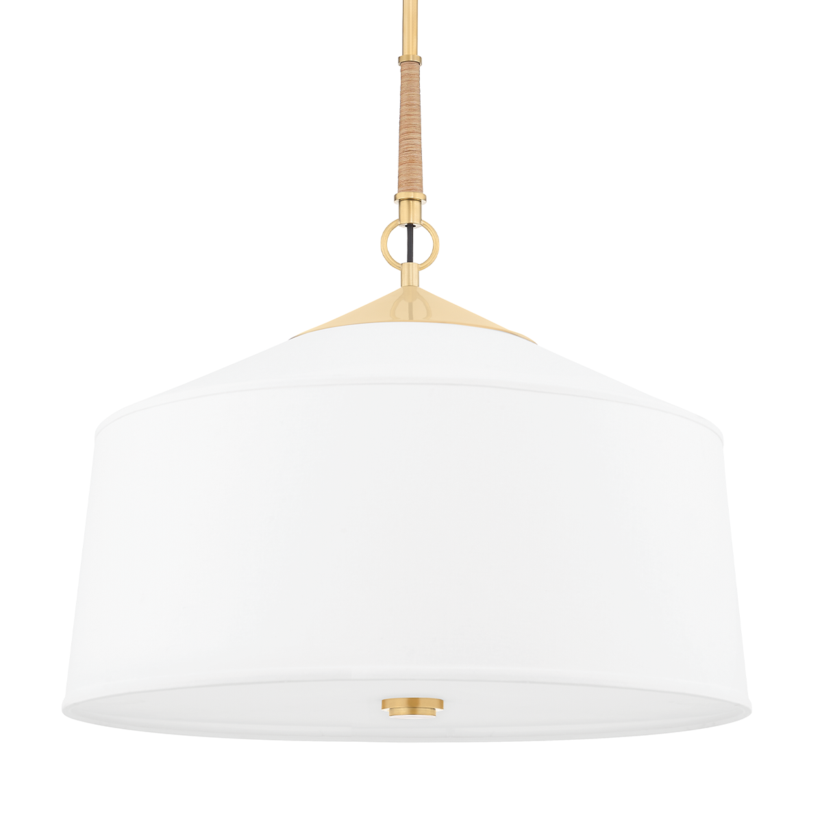 Ivy Linen Drum Pendant