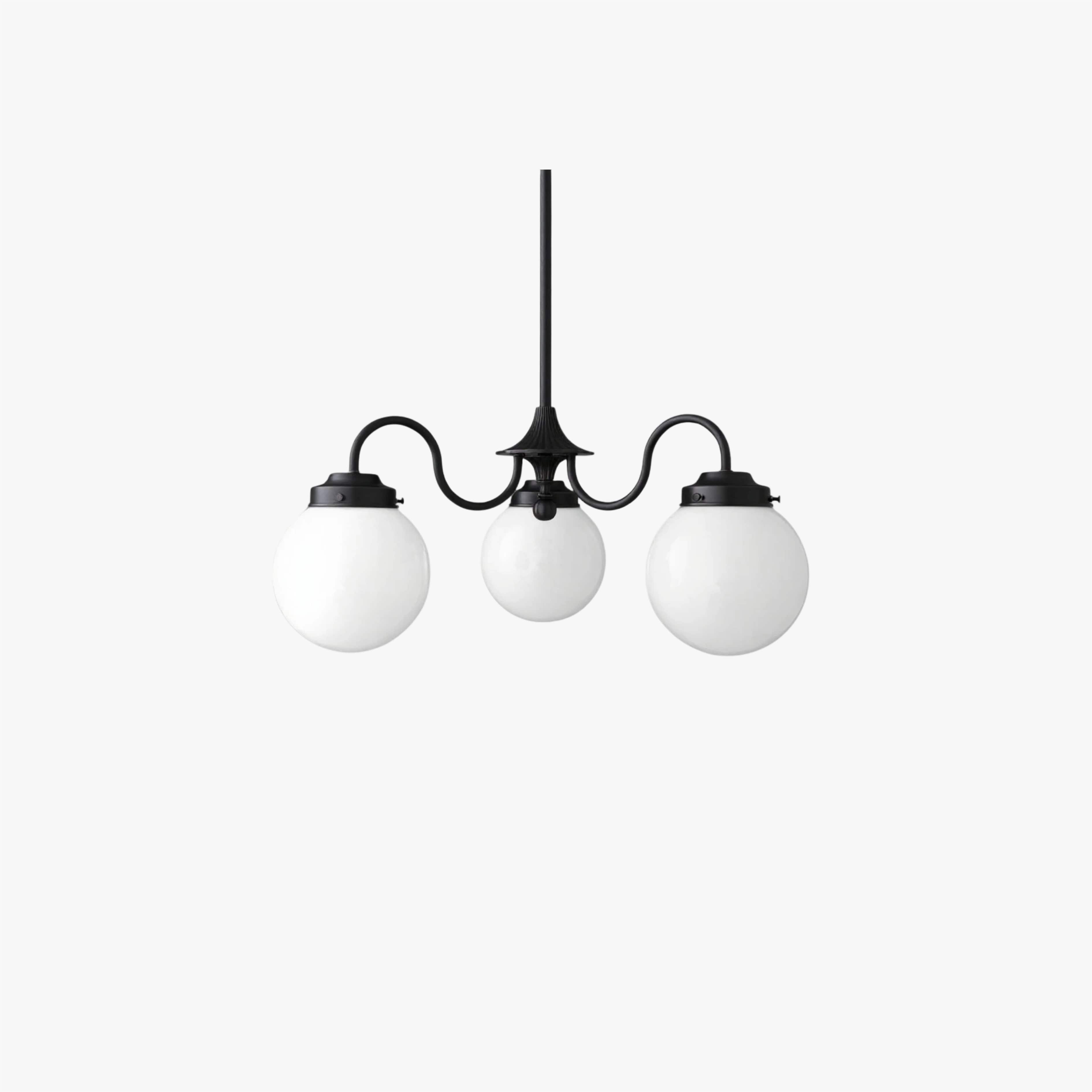 Pearl 3-Light Glass  Chandelier
