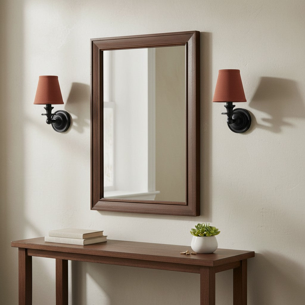 Elite White Fabric Wall Sconce Contemporary Bathrooms