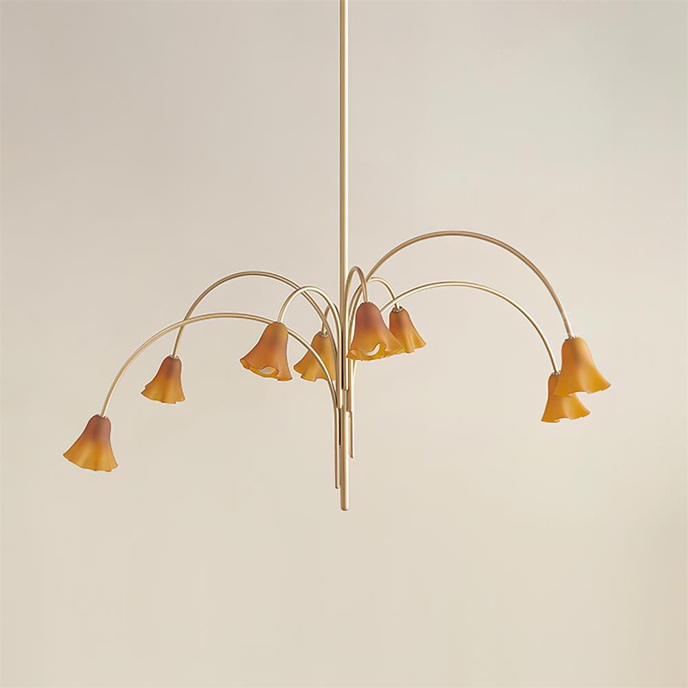 Musa Arched Arm Floral Chandelier Romantic Bedroom