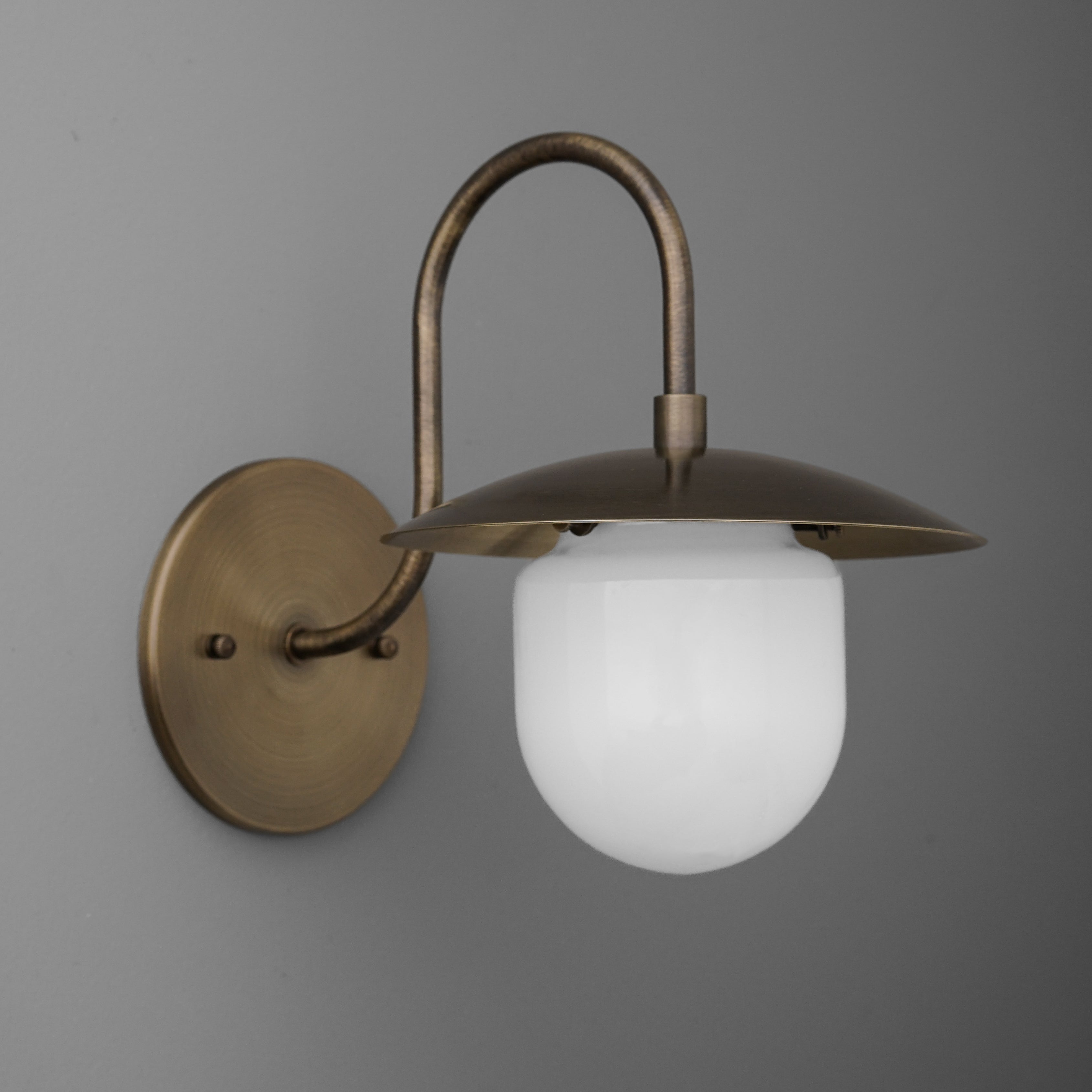 Disc Metal Arched Wall Sconce