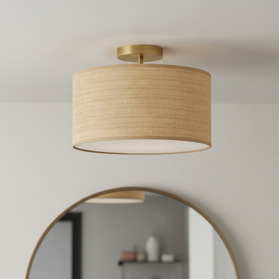 Rowan Ceiling Light Paper Brass