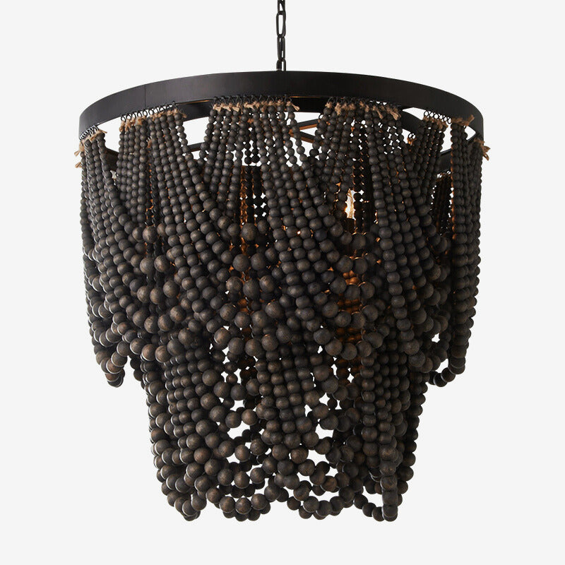 Silva LED Pendant Lights Rust Wood Metal Living Room Badroom - Letslighting