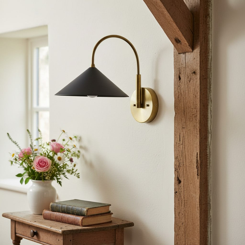 Disc Metal Vintage Wall Sconce Vintage Bedroom