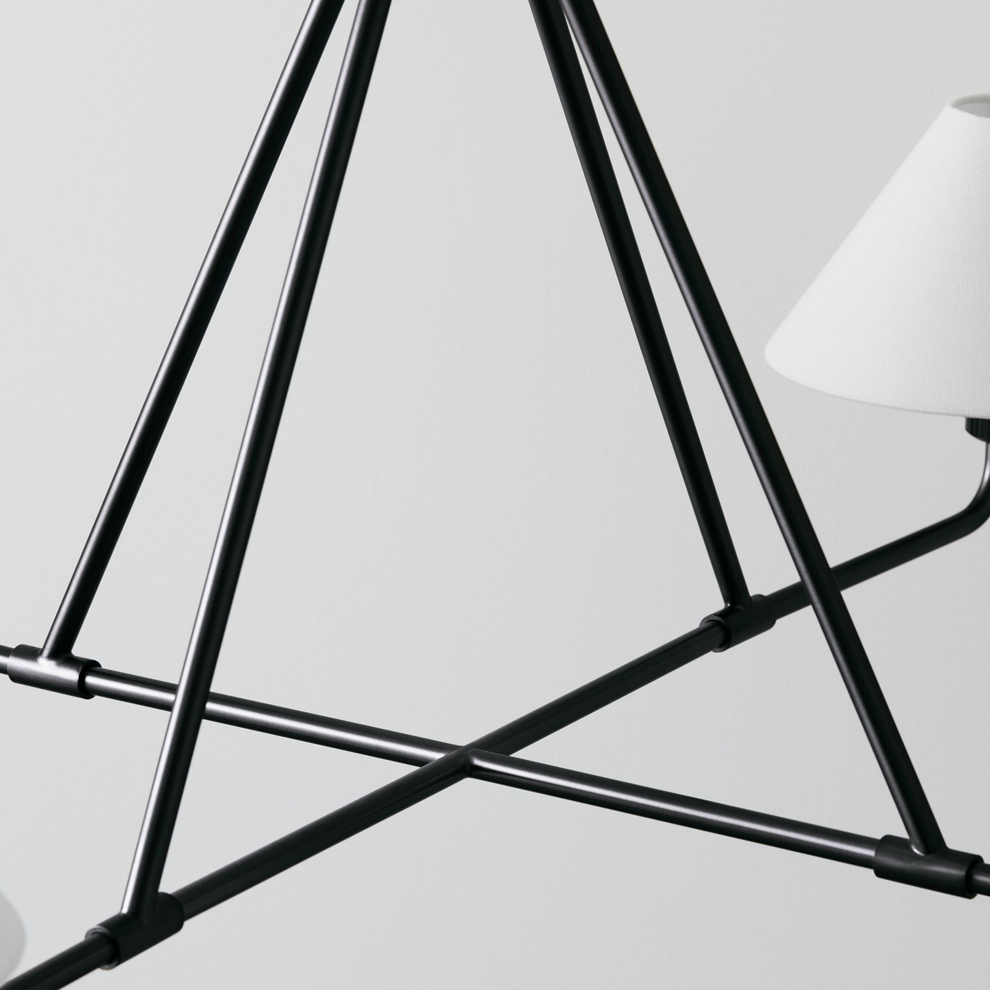 Vector Brass Fabric Chandelier