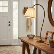 Grace Brass Linen Shade Table Lamp