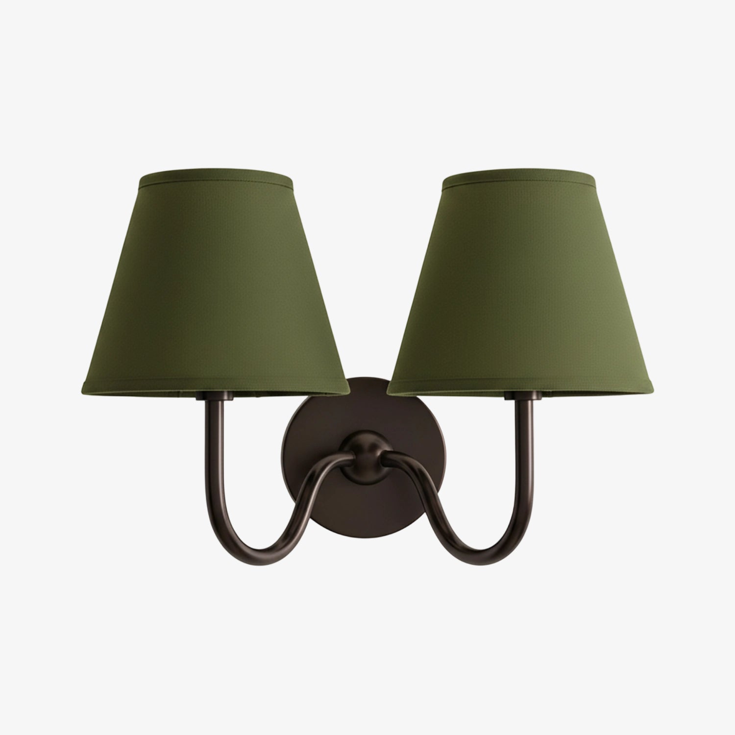 Grace Brass Linen Wall Lamp