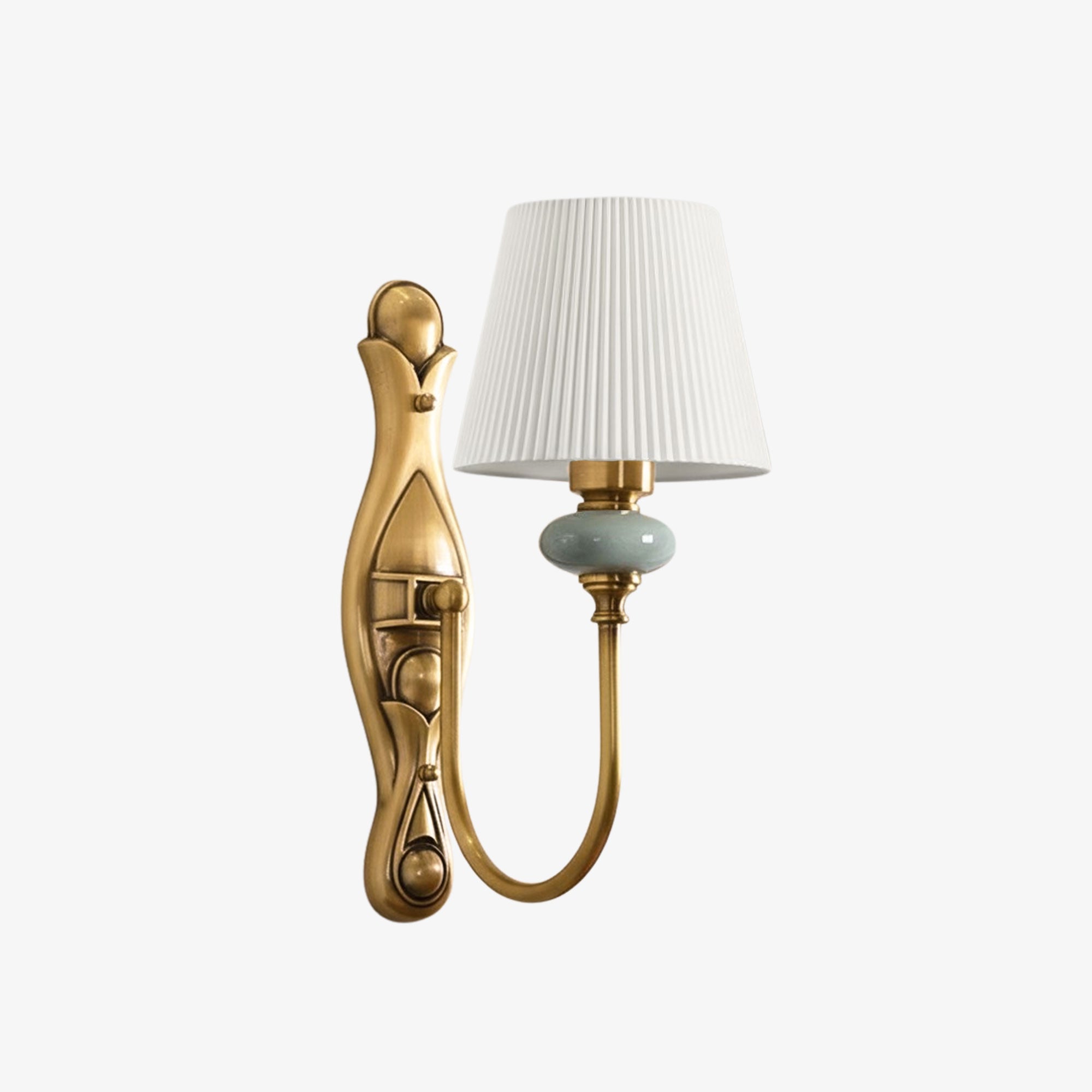 Lodge Wall Lamp Ceramic&Fabric&Metal