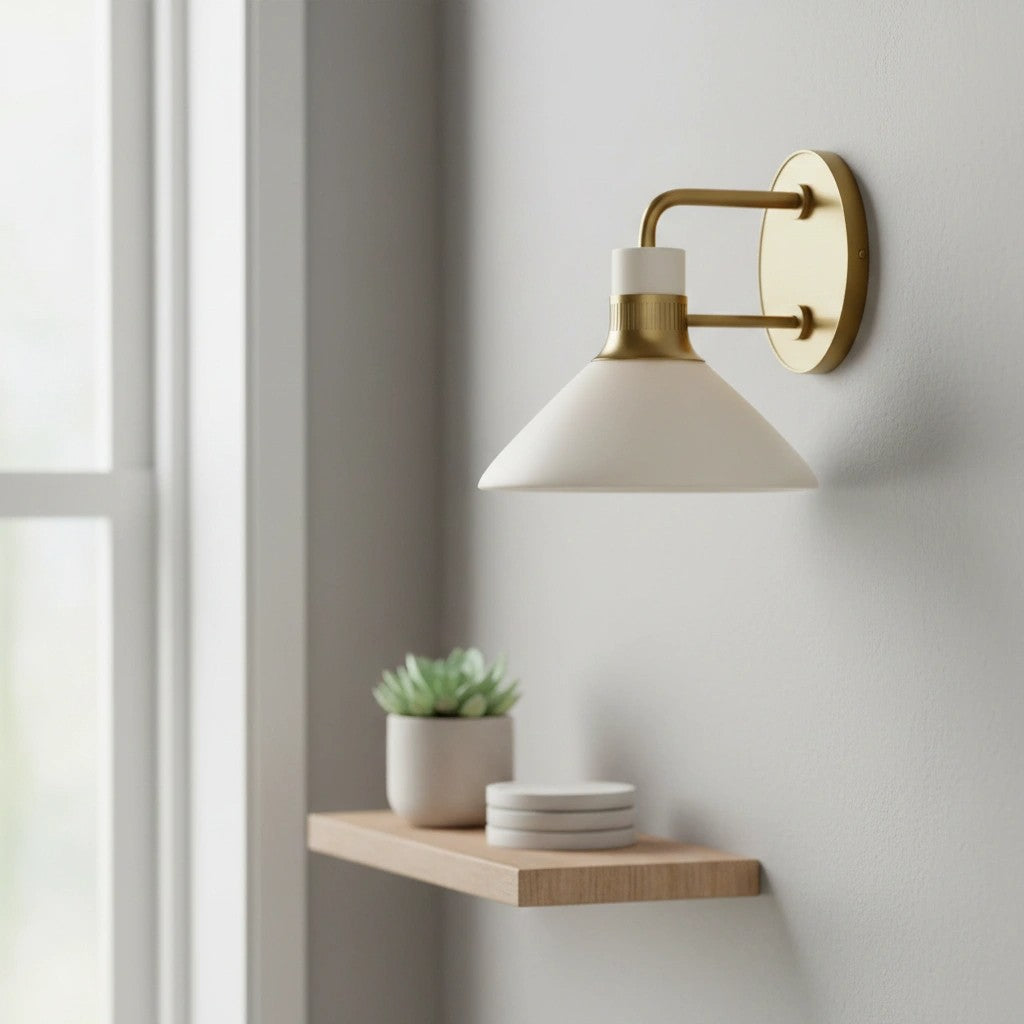 Tallow  Wall Lights for Living Room   Porcelain Sconce