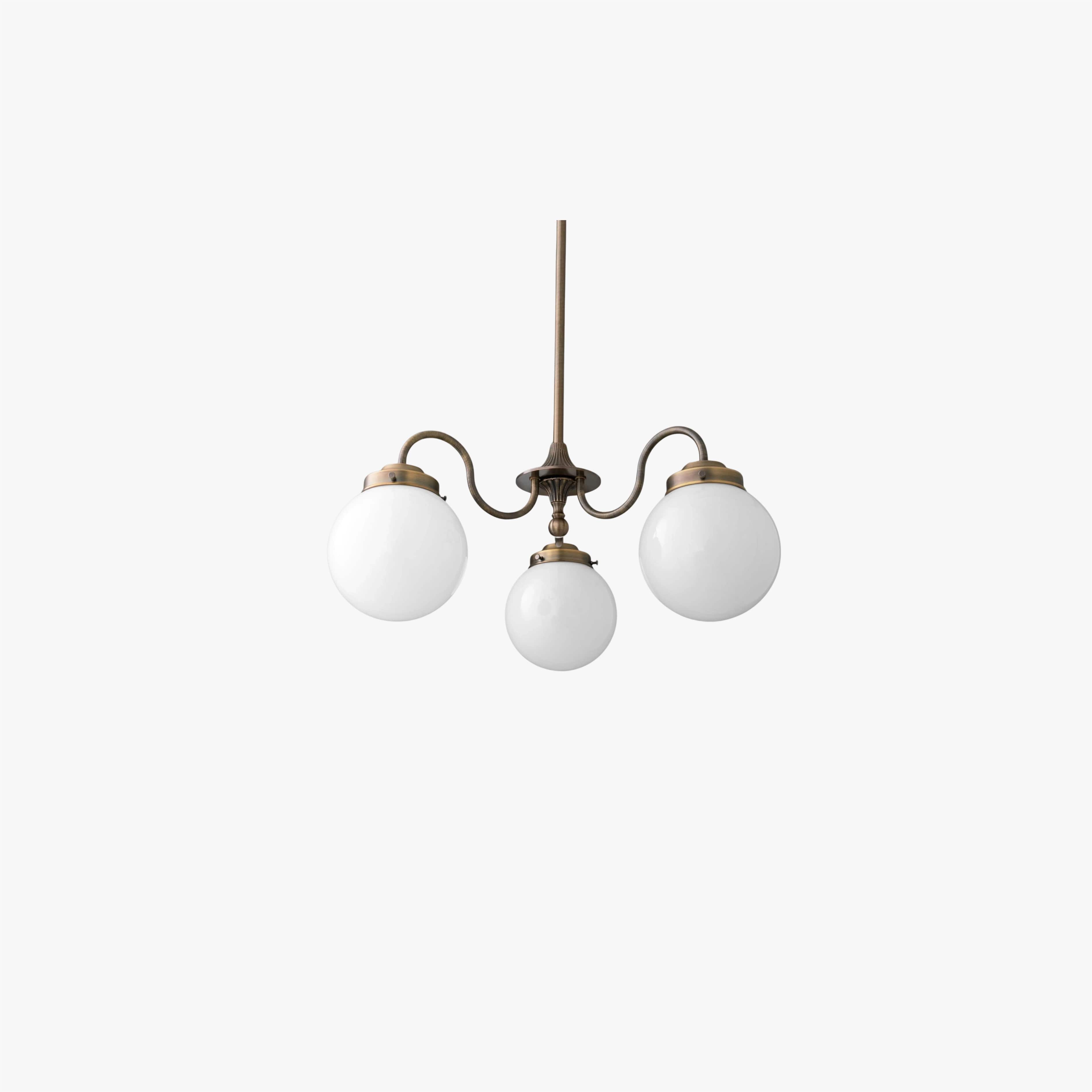 Pearl 3-Light Glass  Chandelier