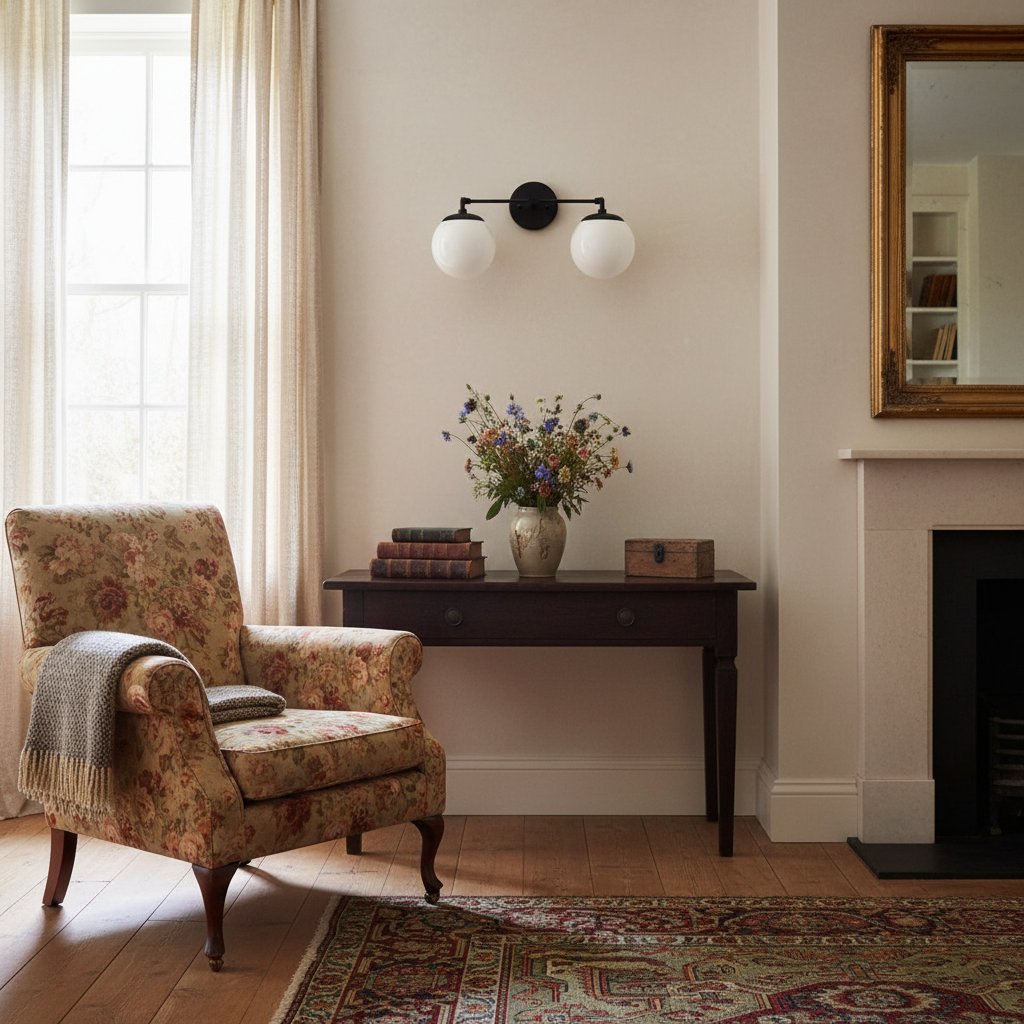 Pearl 2/3-Light Wall Sconce Milk Glass Hallway