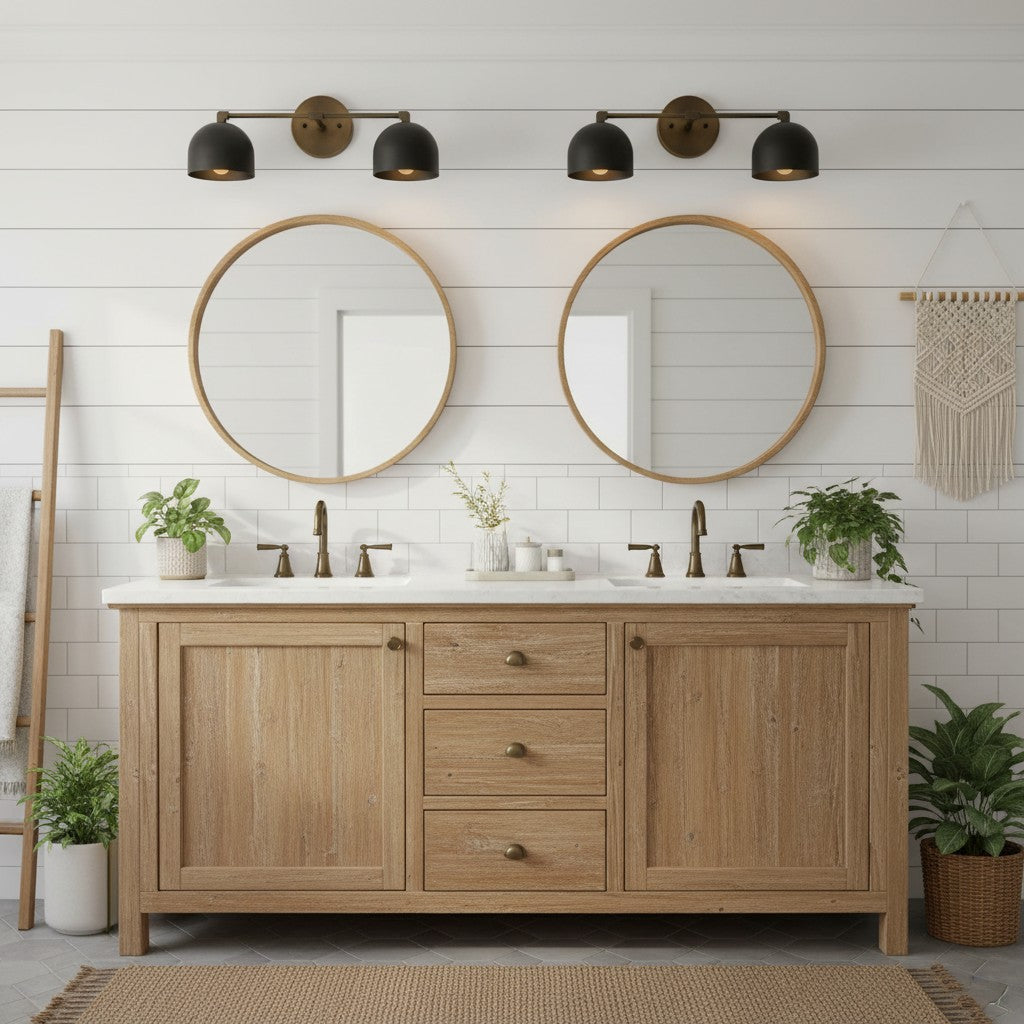 Chroma Dome Brass Wall Sconce Modern Bathroom