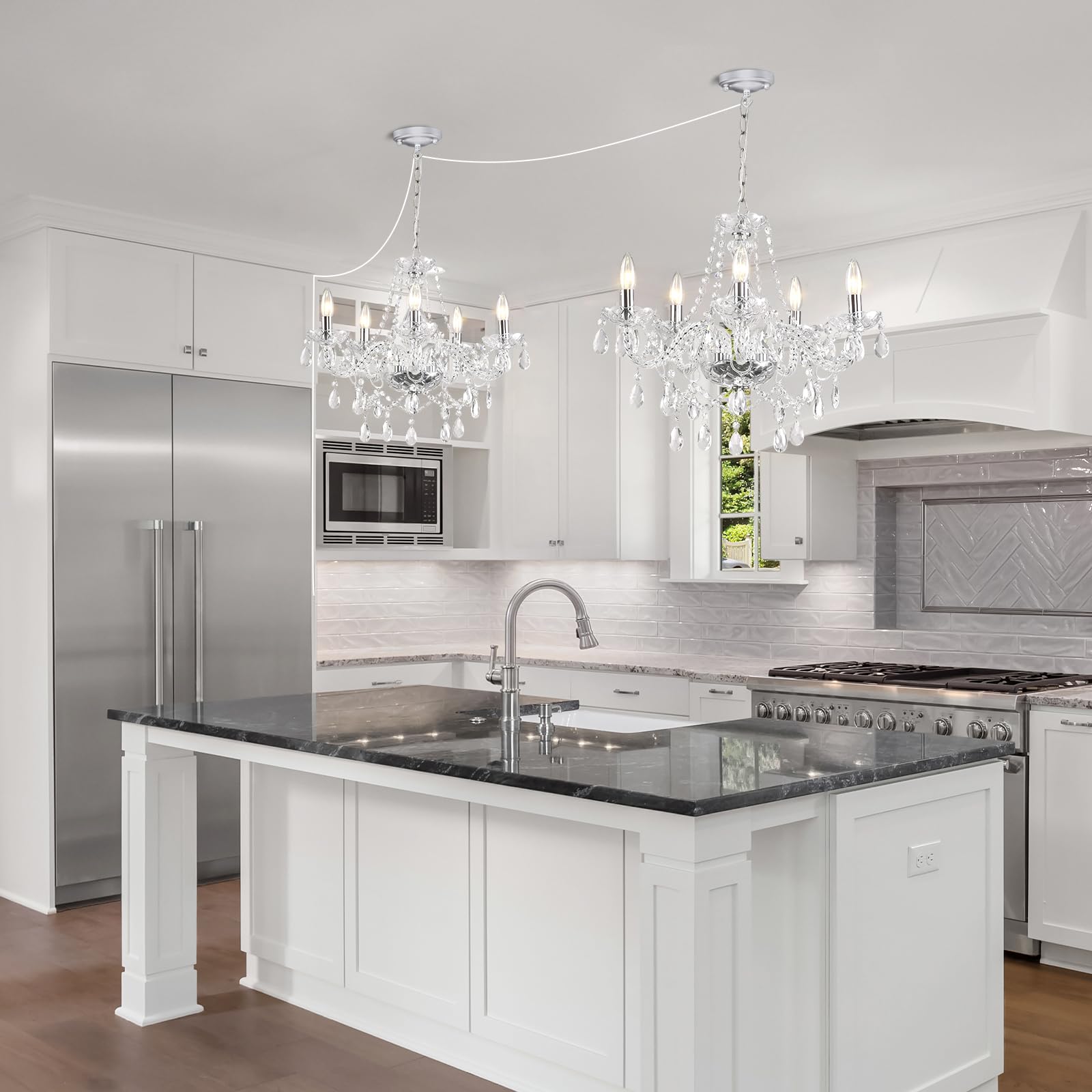 Silva French Crystal Metal Chandelier Living Room Dining Room - Letslighting