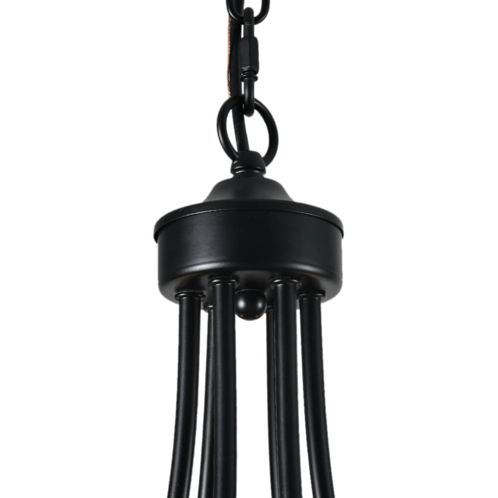 Dvalir Farmhouse Wagon Wheel Metal Chandelier