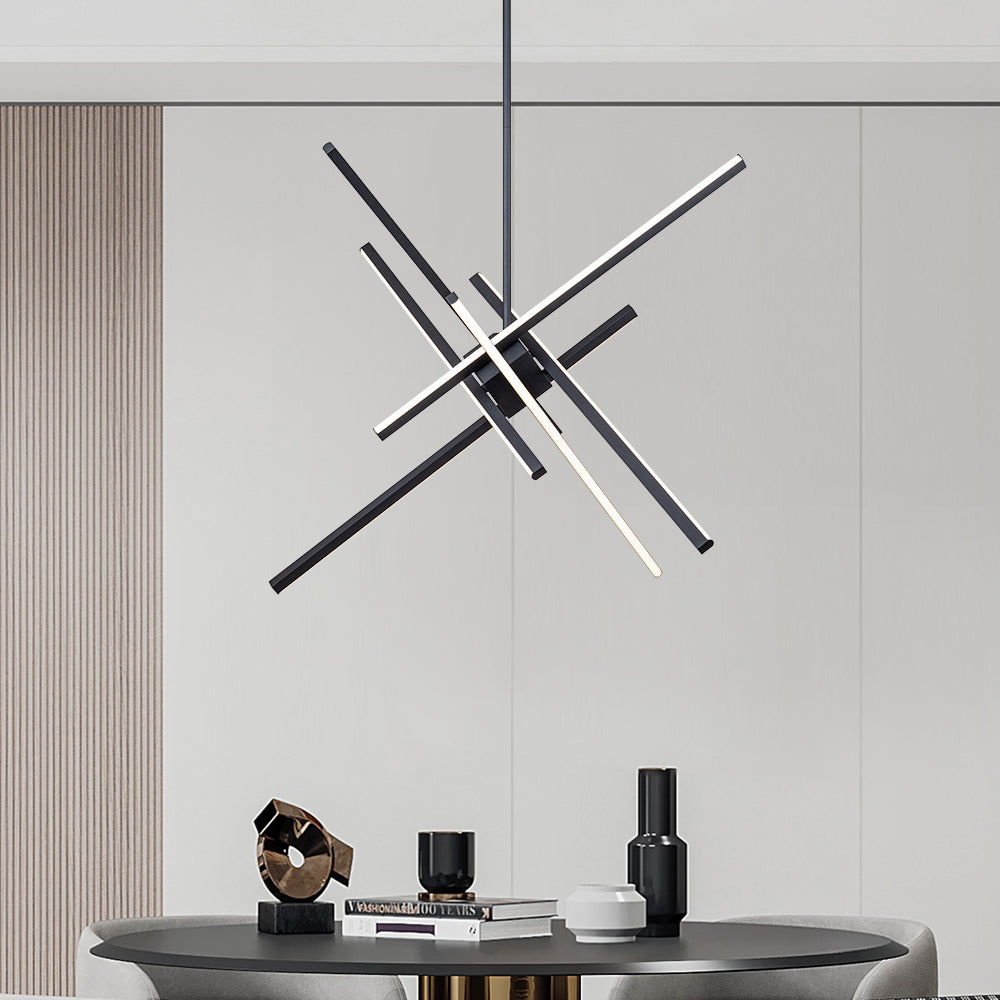 Tysta Minimalist Sputnik Metal Chandelier