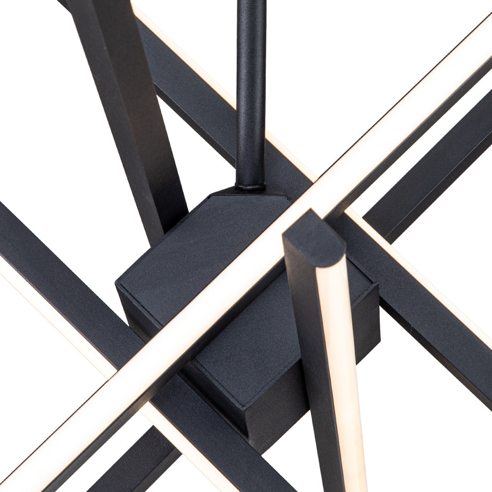 Tysta Minimalist Sputnik Metal Chandelier