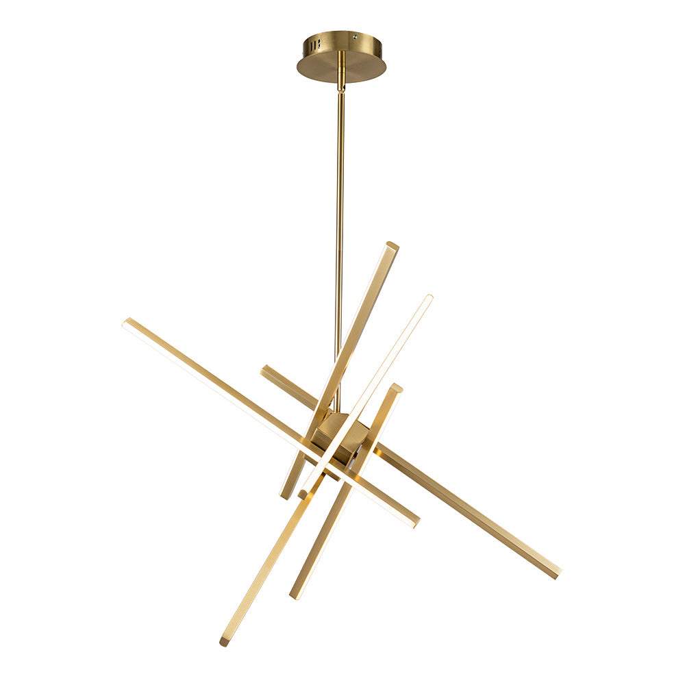 Tysta Minimalist Sputnik Metal Chandelier