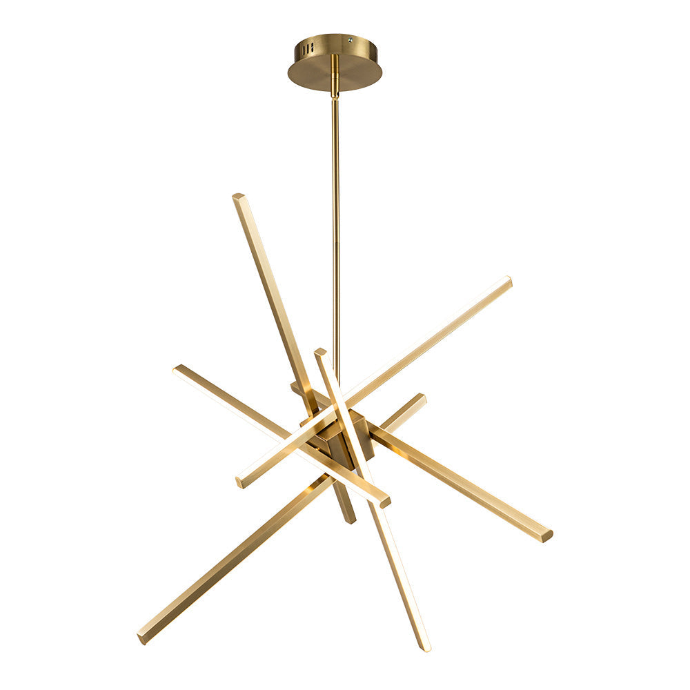 Tysta Minimalist Sputnik Metal Chandelier