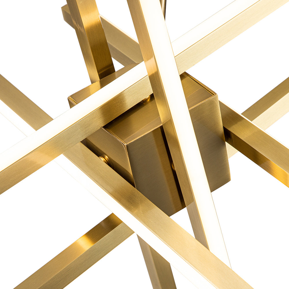 Tysta Minimalist Sputnik Metal Chandelier