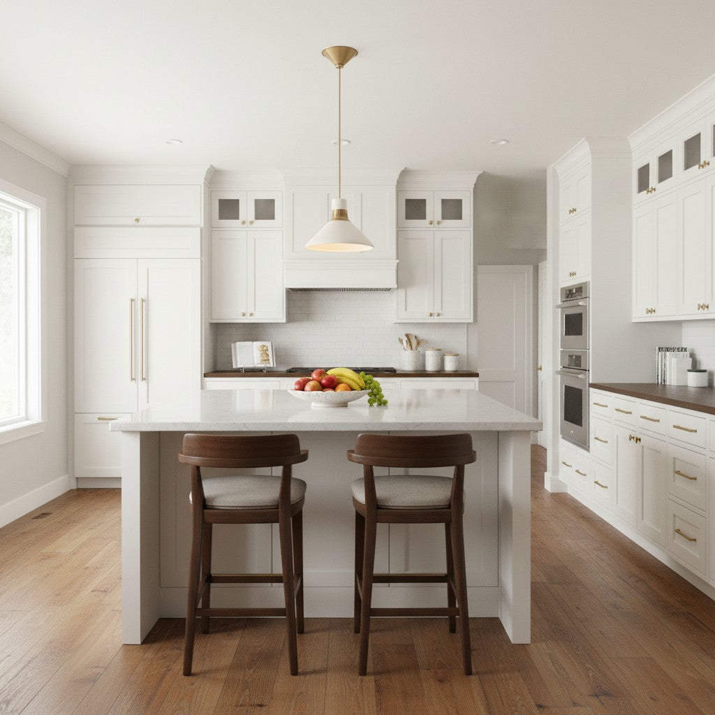 Tallow Ivory Porcelain Pendant Light for Kitchen