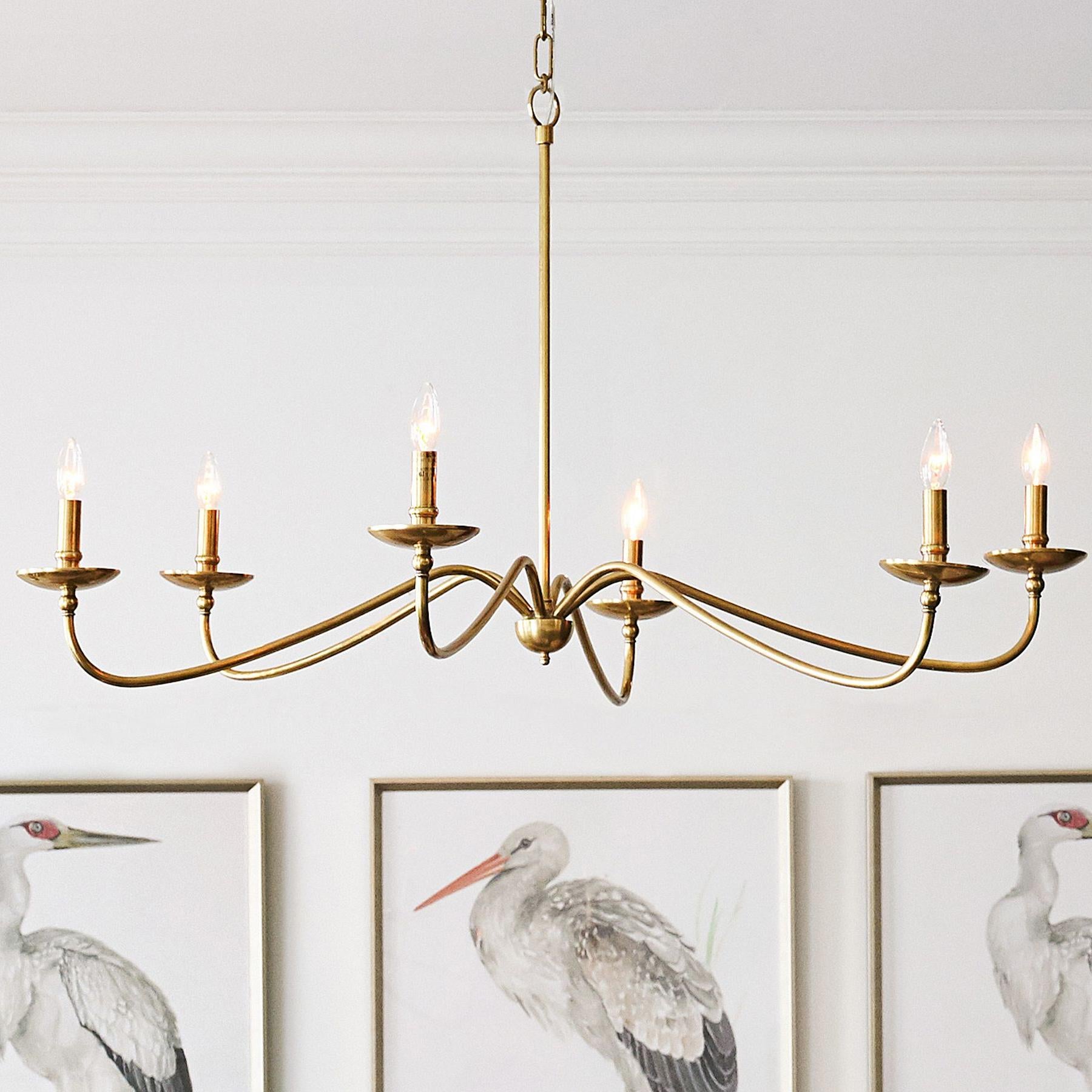 Lodge Minimalist Rustic Iron Candle Chandelier Hallway