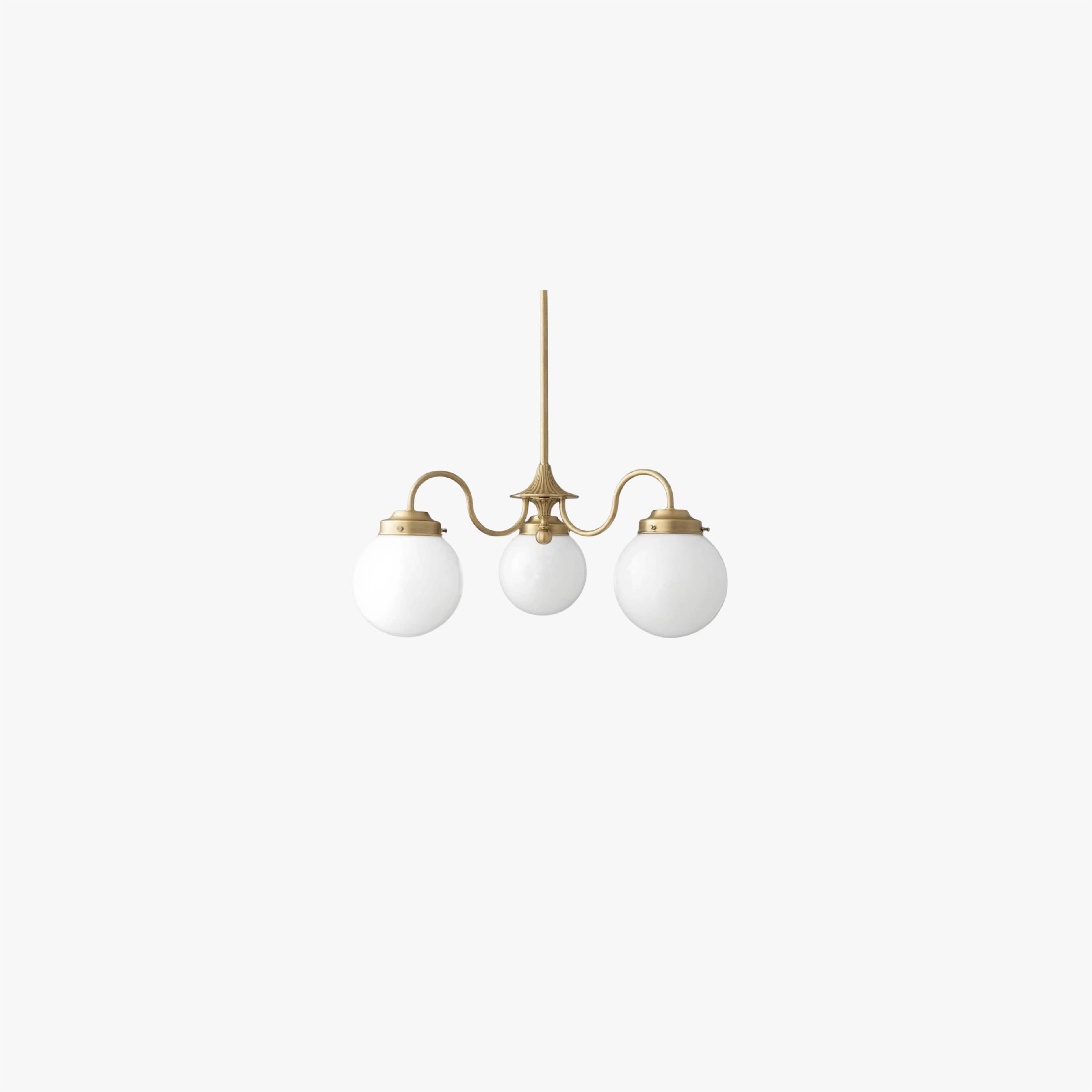 Pearl 3-Light Glass  Chandelier