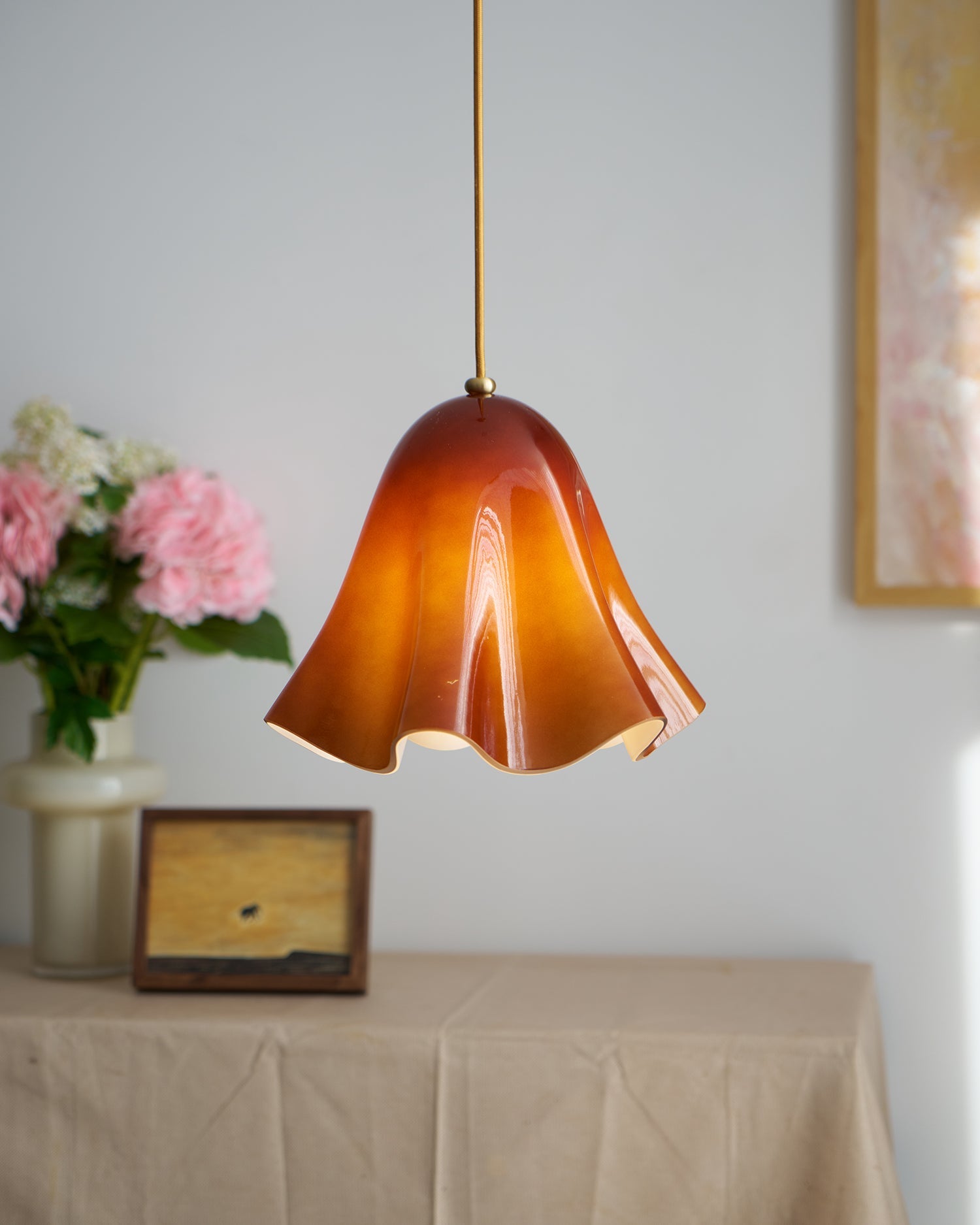 Musa Artistic Glass Modern Bloom Inspired Ceiling Lamp