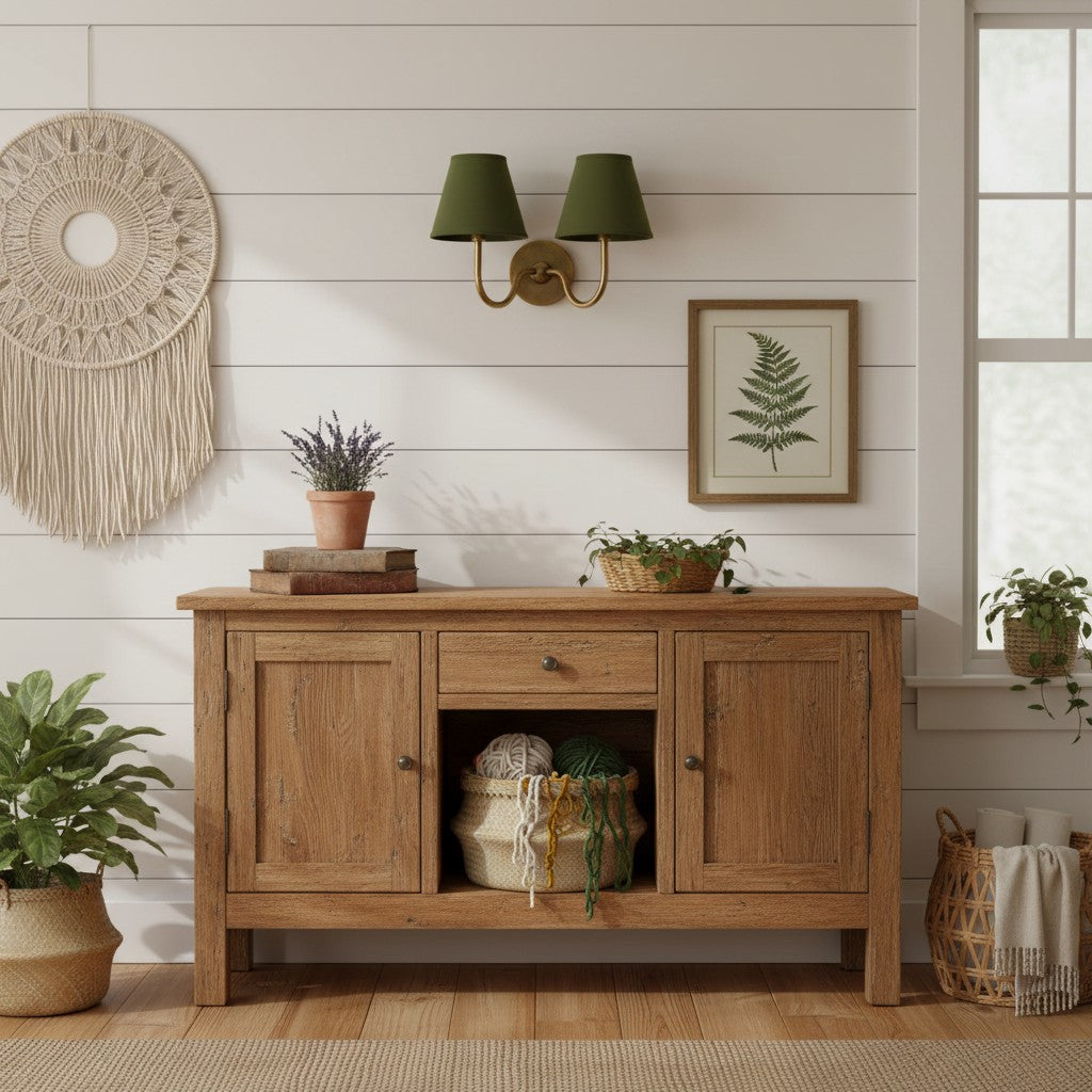 Grace Brass Linen Wall Lamp