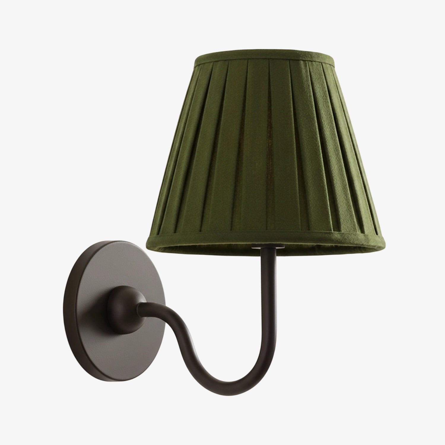 Grace Brass Linen Wall Lamp