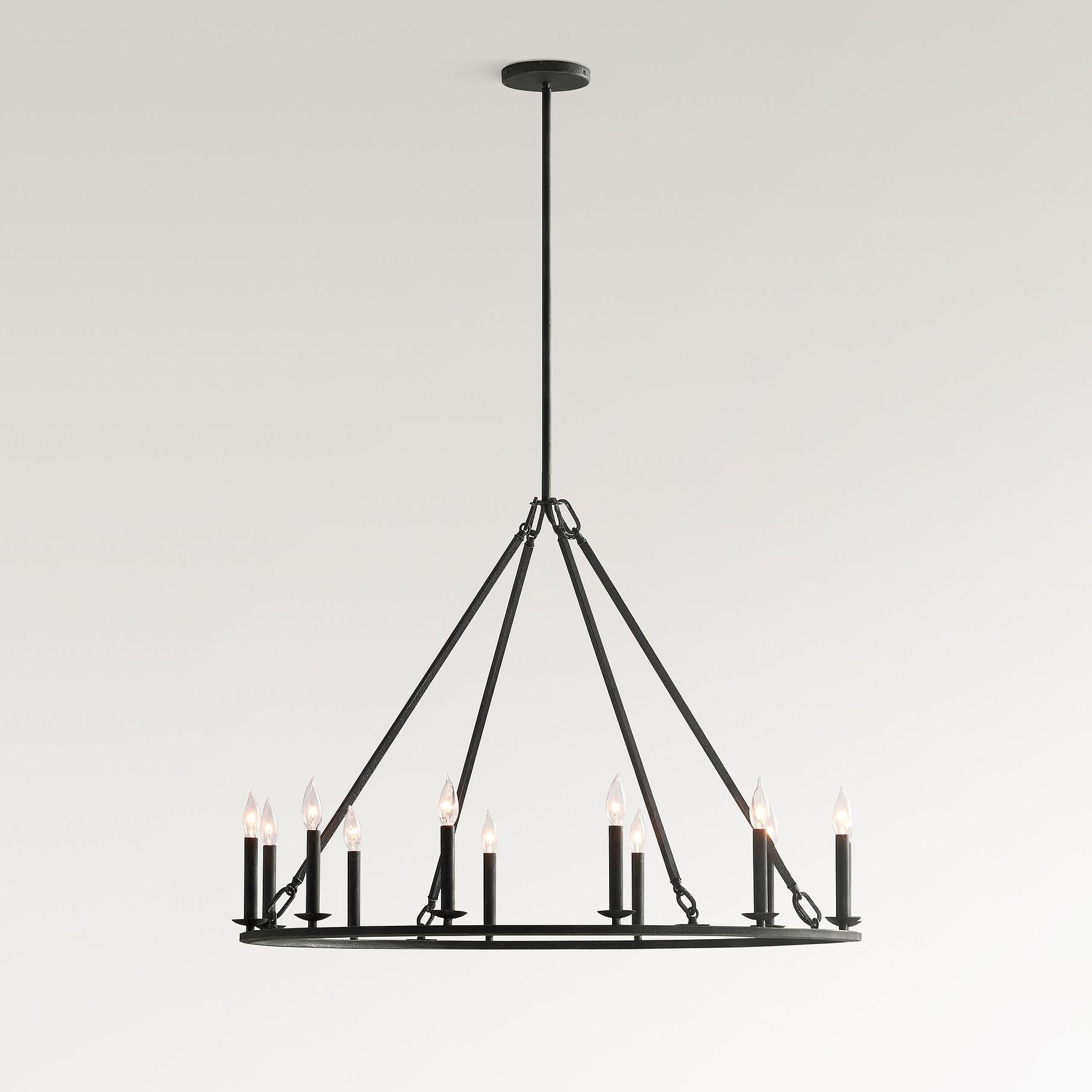 Lodge Chandelier Metal