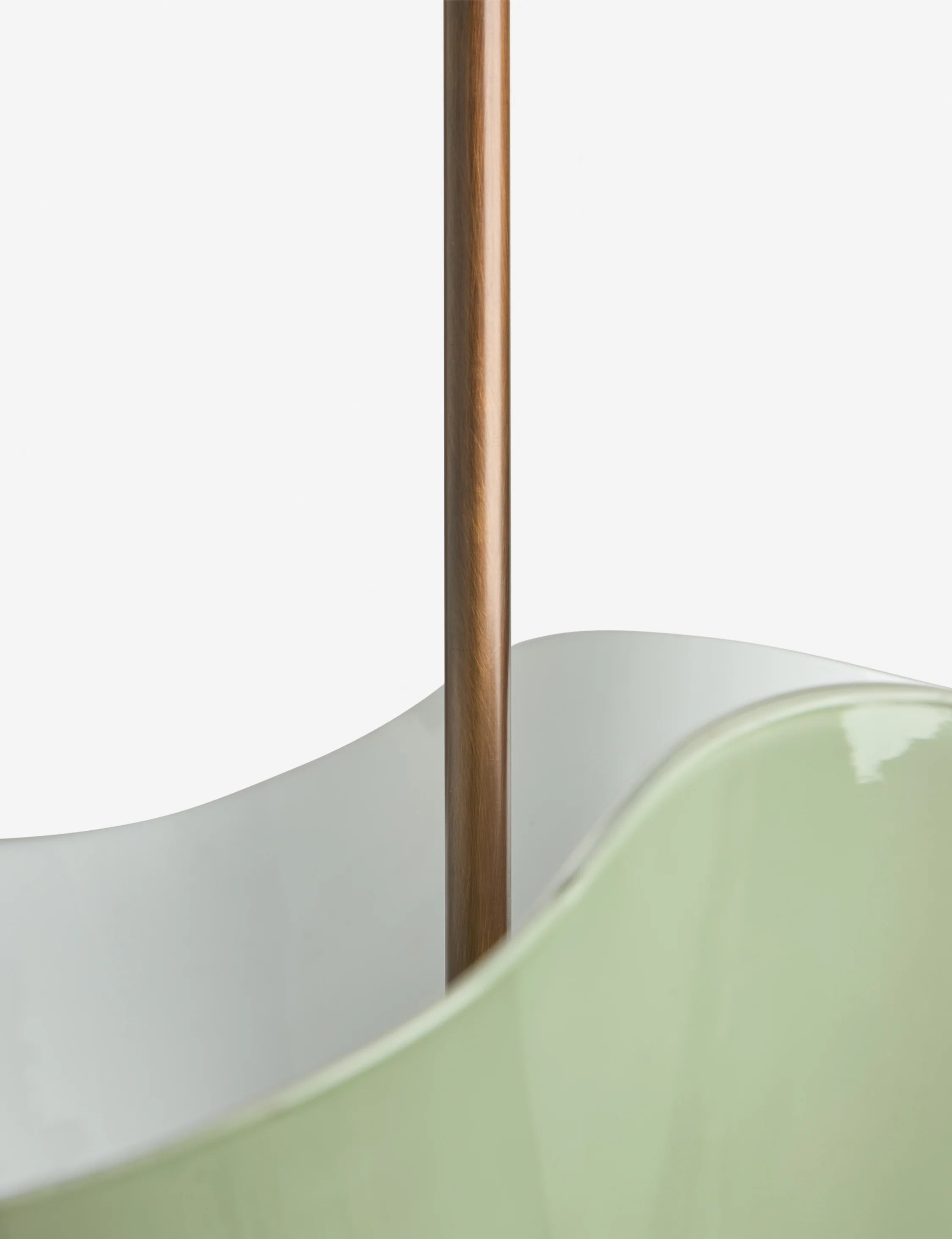 Musa Brass Pendant Light  Golden Glass Dining Room