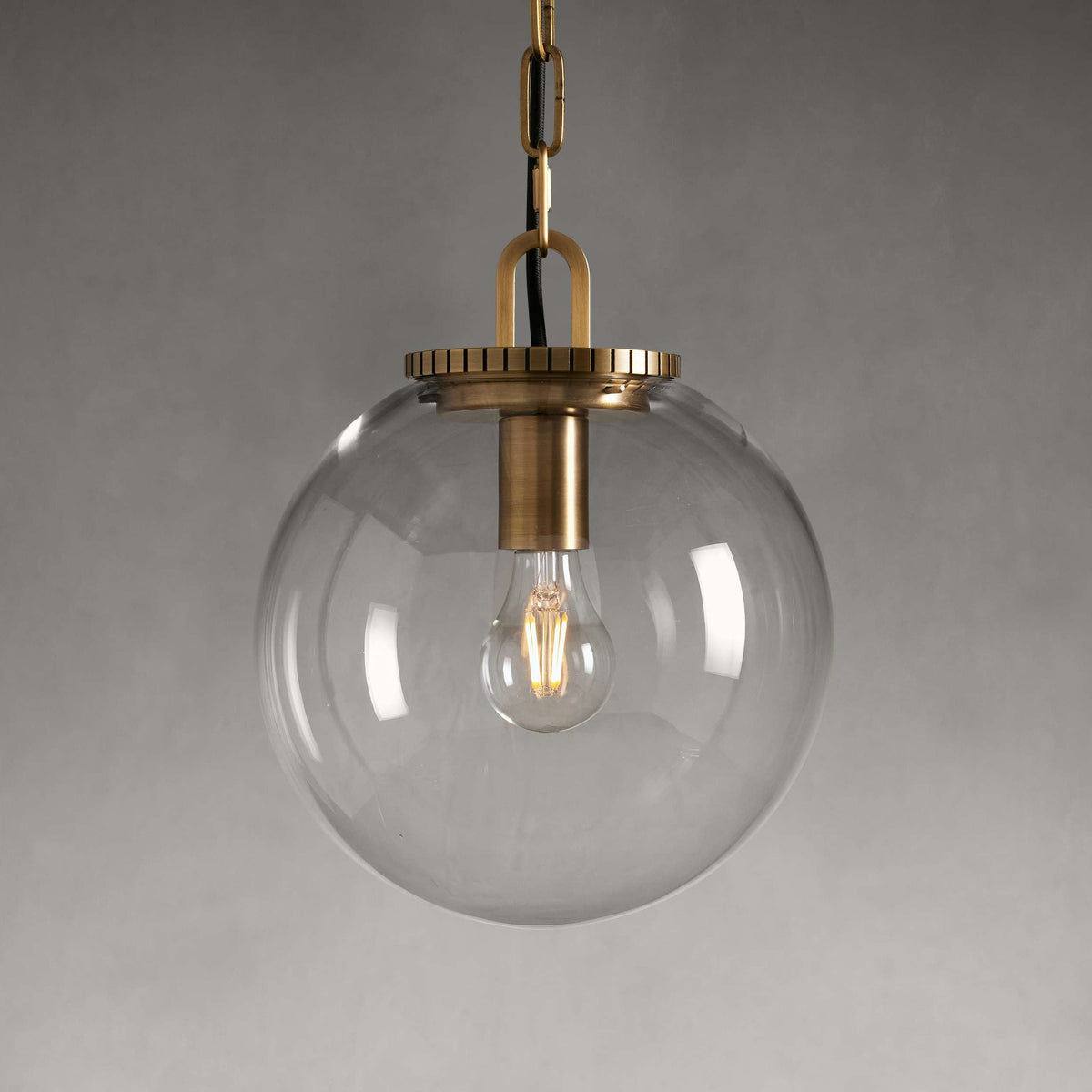 Lila Globe Pendant with Chain