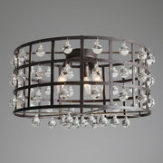 Breeze La Cage Flush Mount in Bronze