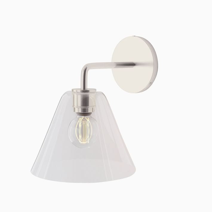 Cone Wall Sconce Milk Glass Living Room