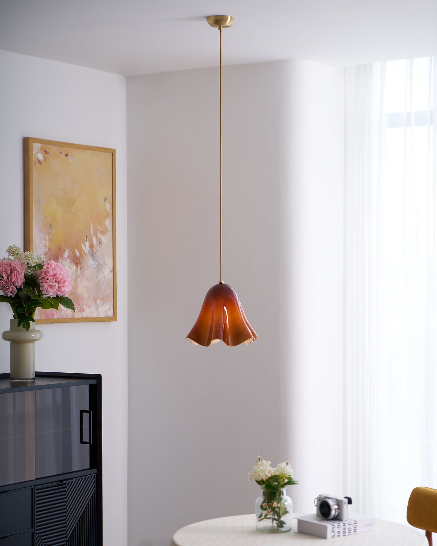 Musa Artistic Glass Modern Bloom Inspired Ceiling Lamp