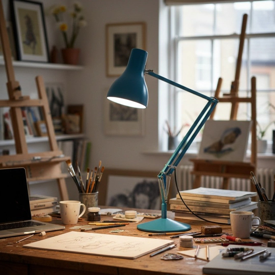 Archive Table Lamp Metal Construction Task